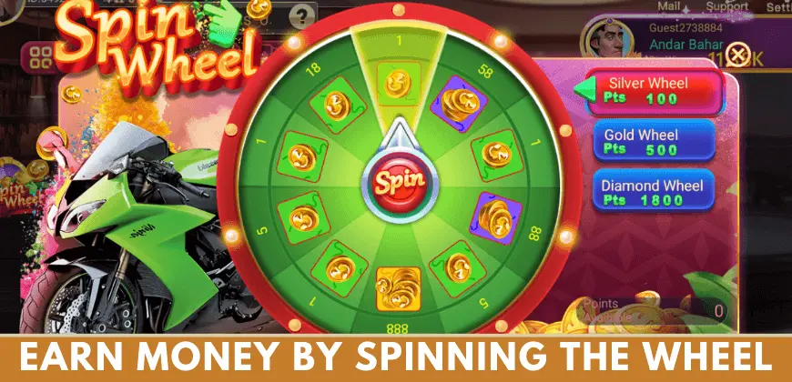 spin the wheel to earn money